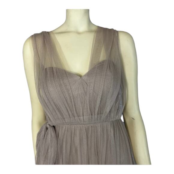 Jenny Yoo Women's Annabelle Convertible Tulle Column Dress size 6 - Picture 9 of 16